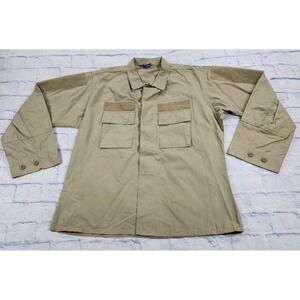 Propper BDU Coat Shirt MENS SIZE L REG Beige Ripstop Utility Uniform Tactical